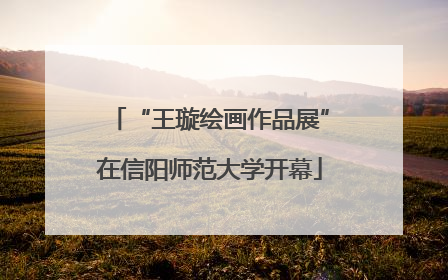 “王璇绘画作品展”在信阳师范大学开幕