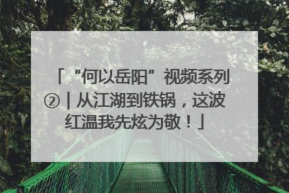 “何以岳阳”视频系列②｜从江湖到铁锅，这波红温我先炫为敬！