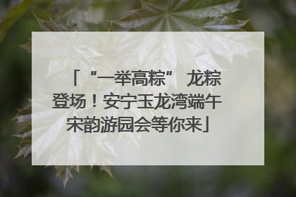 “一举高粽” 龙粽登场！安宁玉龙湾端午宋韵游园会等你来