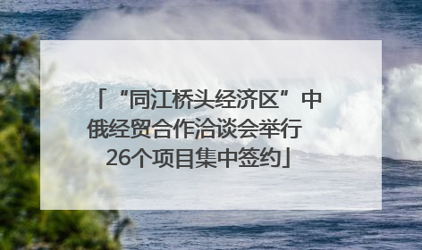 “同江桥头经济区”中俄经贸合作洽谈会举行 26个项目集中签约