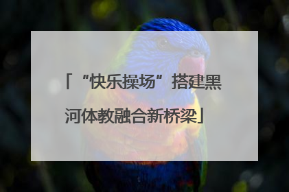 “快乐操场”搭建黑河体教融合新桥梁