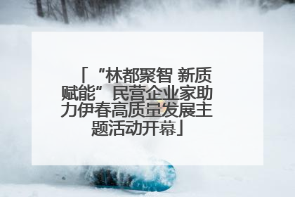 “林都聚智 新质赋能”民营企业家助力伊春高质量发展主题活动开幕