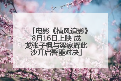 电影《捕风追影》8月16日上映 成龙张子枫与梁家辉此沙开启警匪对决
