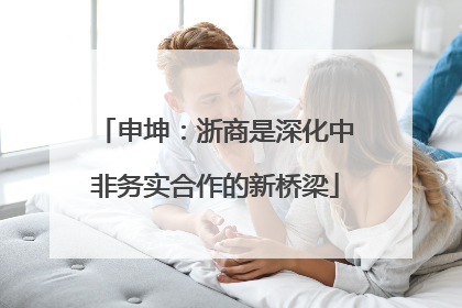 申坤：浙商是深化中非务实合作的新桥梁