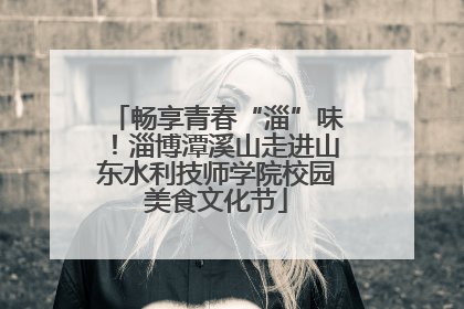 畅享青春“淄”味！淄博潭溪山走进山东水利技师学院校园美食文化节