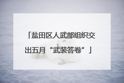 盐田区人武部组织交出五月“武装答卷”
