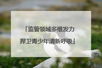 监管领域多维发力 捍卫青少年清新呼吸