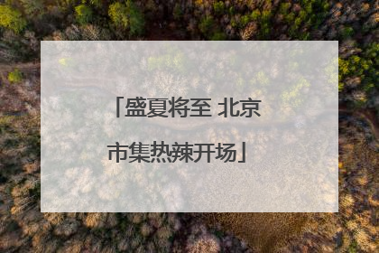 盛夏将至 北京市集热辣开场