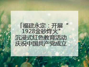 福建永定：开展“1928金砂烽火”沉浸式红色教育活动庆祝中国共产党成立104周年