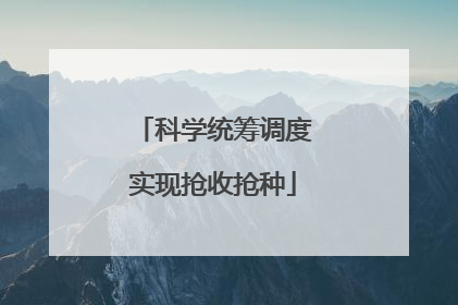 科学统筹调度实现抢收抢种