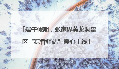 端午假期，张家界黄龙洞景区“粽香驿站”暖心上线