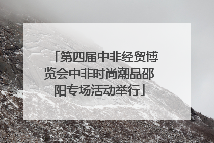 第四届中非经贸博览会中非时尚潮品邵阳专场活动举行