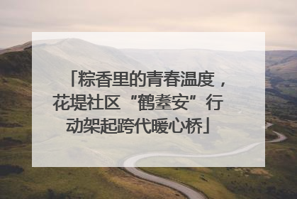 粽香里的青春温度，花堤社区“鹤耋安”行动架起跨代暖心桥