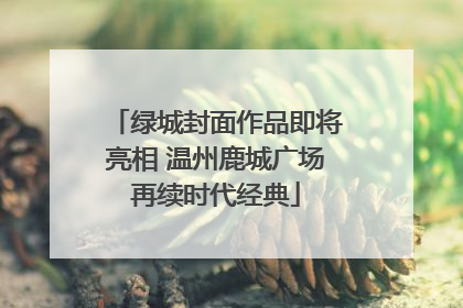 绿城封面作品即将亮相 温州鹿城广场再续时代经典