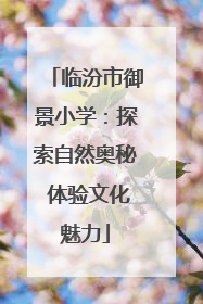 临汾市御景小学：探索自然奥秘 体验文化魅力