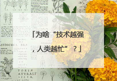 为啥“技术越强，人类越忙”？