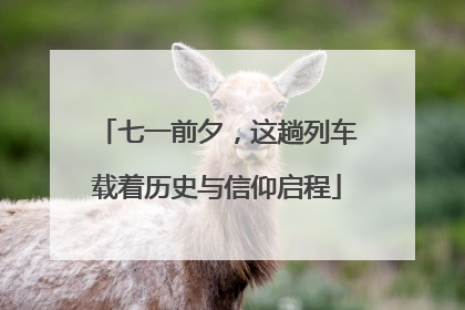 七一前夕，这趟列车载着历史与信仰启程