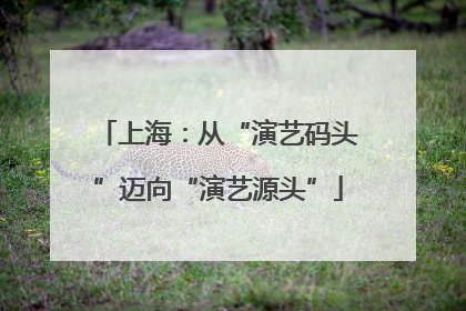 上海：从“演艺码头”迈向“演艺源头”