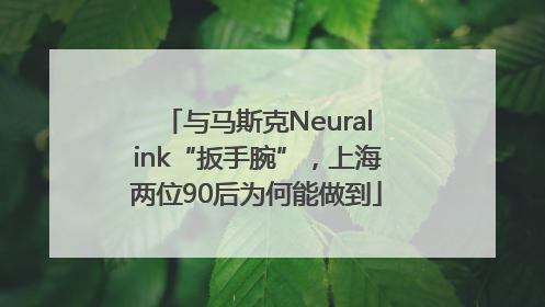 与马斯克Neuralink“扳手腕”，上海两位90后为何能做到