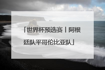 世界杯预选赛丨阿根廷队平哥伦比亚队