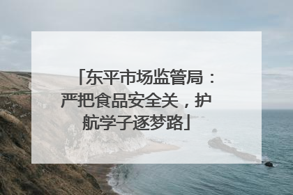 东平市场监管局：严把食品安全关，护航学子逐梦路
