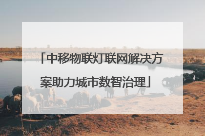 中移物联灯联网解决方案助力城市数智治理