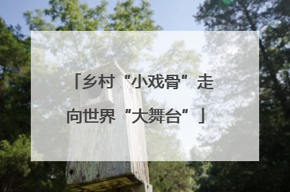 乡村“小戏骨”走向世界“大舞台”