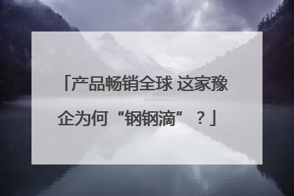 产品畅销全球 这家豫企为何“钢钢滴”？