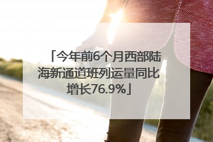今年前6个月西部陆海新通道班列运量同比增长76.9%