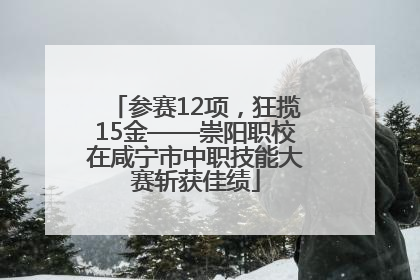 参赛12项，狂揽15金——崇阳职校在咸宁市中职技能大赛斩获佳绩