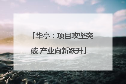 华亭：项目攻坚突破 产业向新跃升