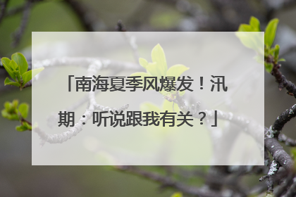 南海夏季风爆发！汛期：听说跟我有关？