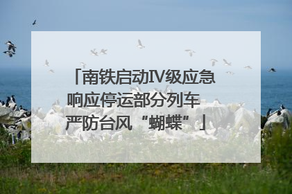 南铁启动Ⅳ级应急响应停运部分列车 严防台风“蝴蝶”