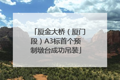 厦金大桥（厦门段）A3标首个预制墩台成功吊装