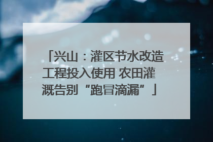 兴山：灌区节水改造工程投入使用 农田灌溉告别“跑冒滴漏”