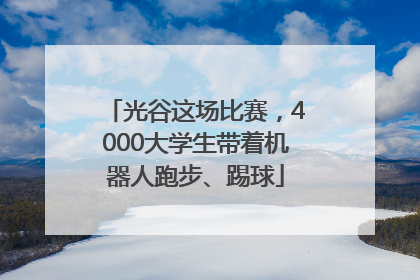 光谷这场比赛，4000大学生带着机器人跑步、踢球
