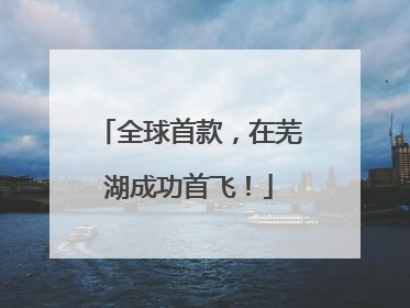 全球首款，在芜湖成功首飞！
