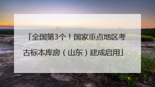 全国第3个！国家重点地区考古标本库房（山东）建成启用