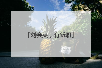 刘会英，有新职