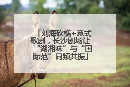 刘海砍樵+意式歌剧，长沙剧场让“湖湘味”与“国际范”同频共振