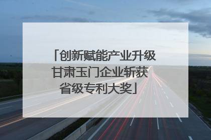 创新赋能产业升级 甘肃玉门企业斩获省级专利大奖