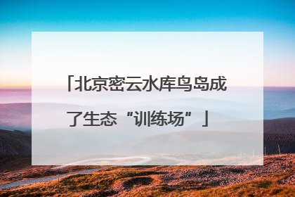 北京密云水库鸟岛成了生态“训练场”