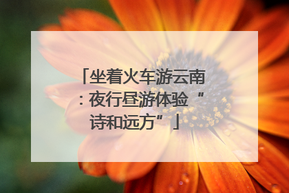 坐着火车游云南：夜行昼游体验“诗和远方”