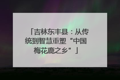 吉林东丰县：从传统到智慧重塑“中国梅花鹿之乡”