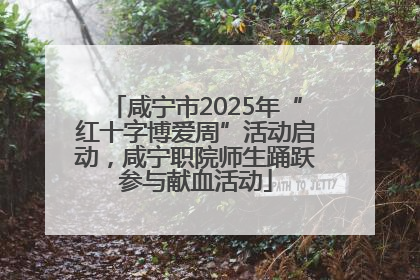 咸宁市2025年“红十字博爱周”活动启动，咸宁职院师生踊跃参与献血活动