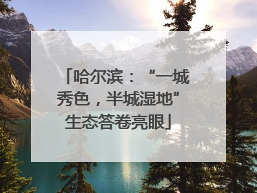哈尔滨：“一城秀色，半城湿地”生态答卷亮眼