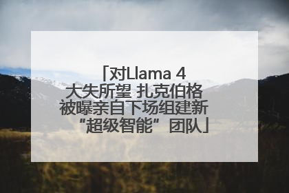 对Llama 4大失所望 扎克伯格被曝亲自下场组建新“超级智能”团队