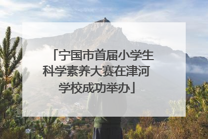 宁国市首届小学生科学素养大赛在津河学校成功举办