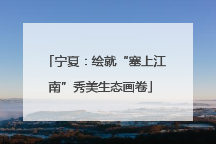 宁夏：绘就“塞上江南”秀美生态画卷