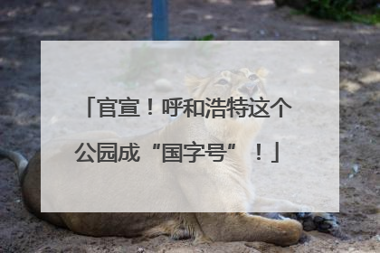 官宣！呼和浩特这个公园成“国字号”！